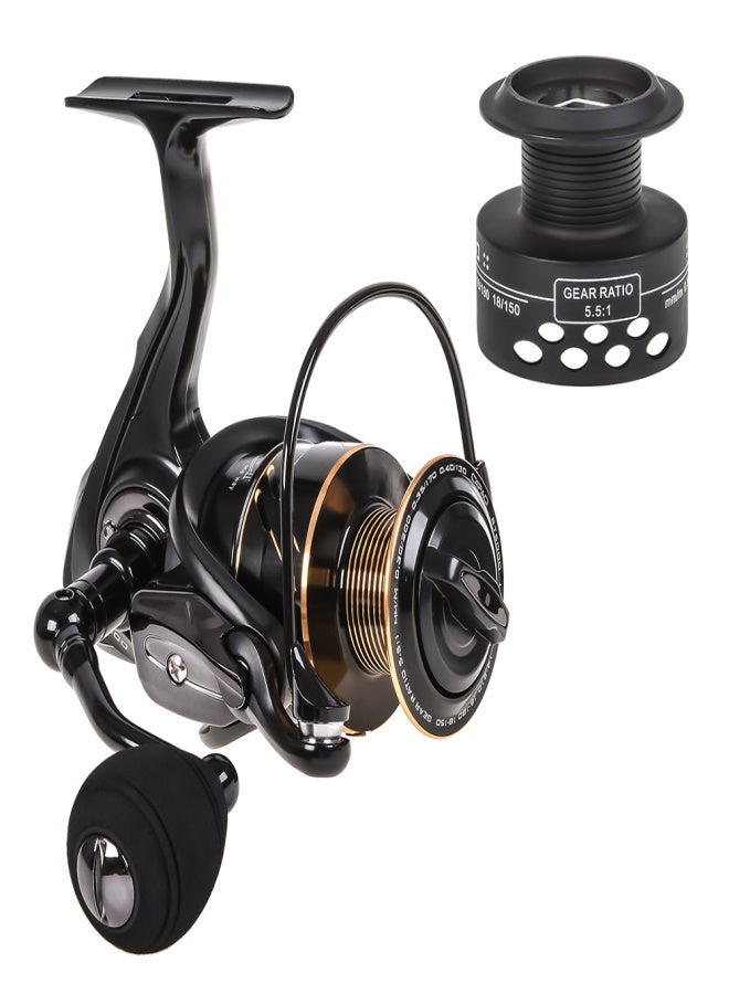 CAPACI Spinning Fishing Reel 13BB + 1 Bearing Balls Metal Spinning Reel Boat Rock Fishing Wheel with with Extra Spool - Image 1
