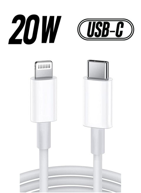 USB C to Lightning Cable 2M [MFi Certified] Compatible with Apple iPhone 14 Pro Max/13/12/11 Pro/X/XS/XR/8 Plus/AirPods Pro,Supports Power Delivery,White
