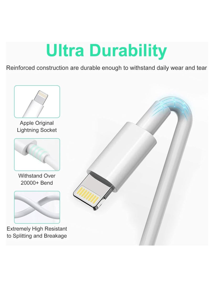 ELTRAZONE - USB C to Lightning Cable 2M [MFi Certified] Compatible with Apple iPhone 14 Pro Max/13/12/11 Pro/X/XS/XR/8 Plus/AirPods Pro,Supports Power Delivery,White - Image 1