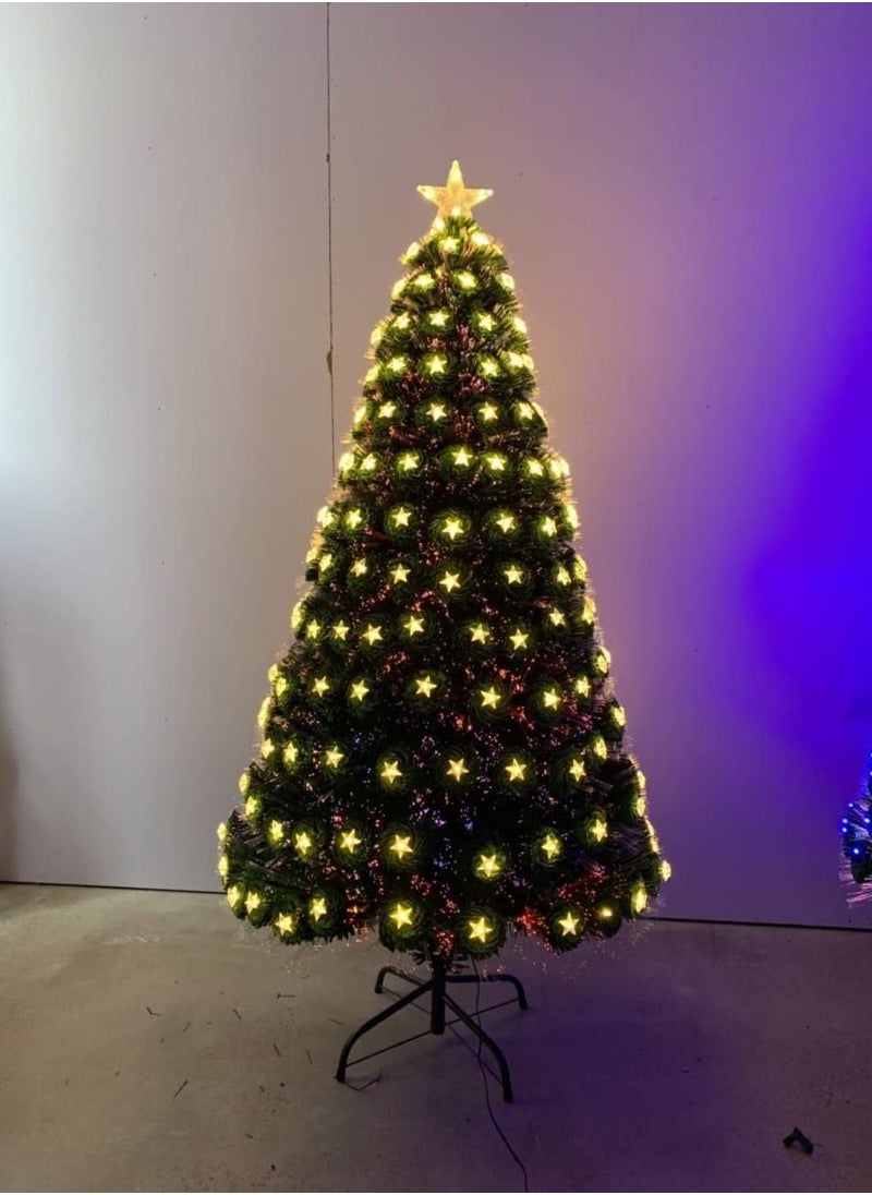 Generic Christmas Tree Green Led Stars Dense 210 Cm 