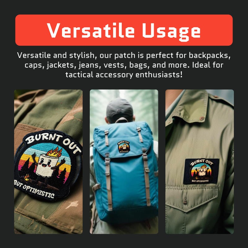 Jestik I'm Make'n em at Night Embroidery Patch - Funny Embroidered Patches, Military Tactical Morale Patch with Hook and Loop Fastener, Cute Patches for Backpacks, Jeans, Jackets, Vests, Hats & More - Image 5
