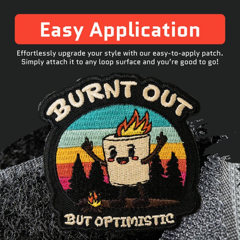 Jestik I'm Make'n em at Night Embroidery Patch - Funny Embroidered Patches, Military Tactical Morale Patch with Hook and Loop Fastener, Cute Patches for Backpacks, Jeans, Jackets, Vests, Hats & More - Image 3