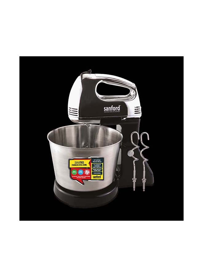 Sanford STAND MIXER 200 WATTS 2 L 200 kW SF1359SM BS Black - Image 3