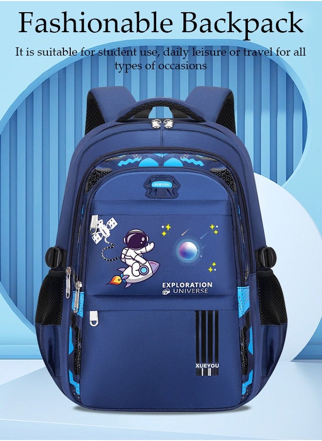 Kids School Backpack, Large Capacity Backpack for Boys, Lightweight Schoolbag for Teen Boys Bookbag with Compartments Reflective Strip, Watrer Resistant Bookbag for Elementary Primary School - pzsku/Z330A3E975FC10E89182FZ/45/_/1718418228/d9c8f8ca-dbcb-4156-ae48-0d3d465e618b