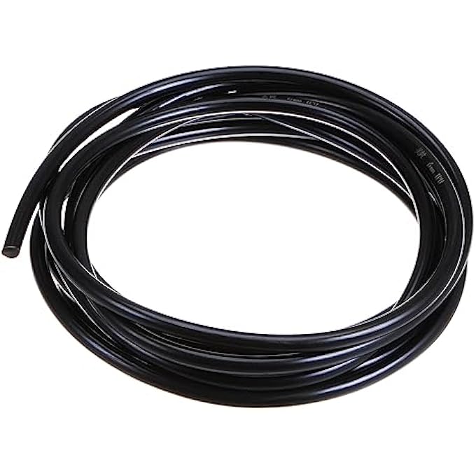 PU TRANSMISSION BELT POLYURETHANE ROUND BELTS 6MM DIA 10FT(3 METERS) LENGTH SMOOTH SURFACE URETHANE BELT FOR DRIVE TRANSMISSION, BLACK - Image 3