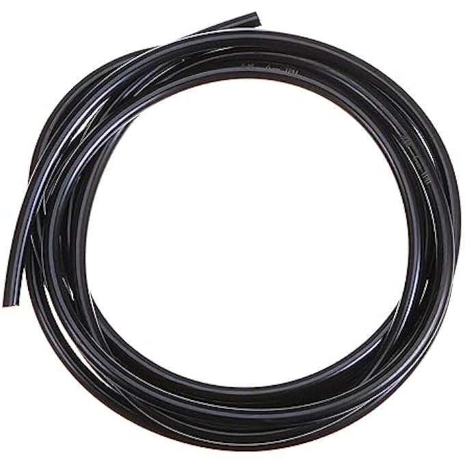 PU TRANSMISSION BELT POLYURETHANE ROUND BELTS 6MM DIA 10FT(3 METERS) LENGTH SMOOTH SURFACE URETHANE BELT FOR DRIVE TRANSMISSION, BLACK - Image 1