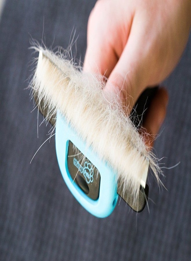 Chirpy Pets Pet Grooming Brush for Shedding, Long & Short Hair, Reduces Shedding by More Than 95%, Professional Deshedding Tool for Dog & Cat, Black - Image 4