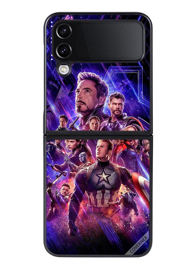 Covernex Protective Case Cover For Samsung Galaxy Z Flip 4 Avengers Endgame Wallpaper - Image 1