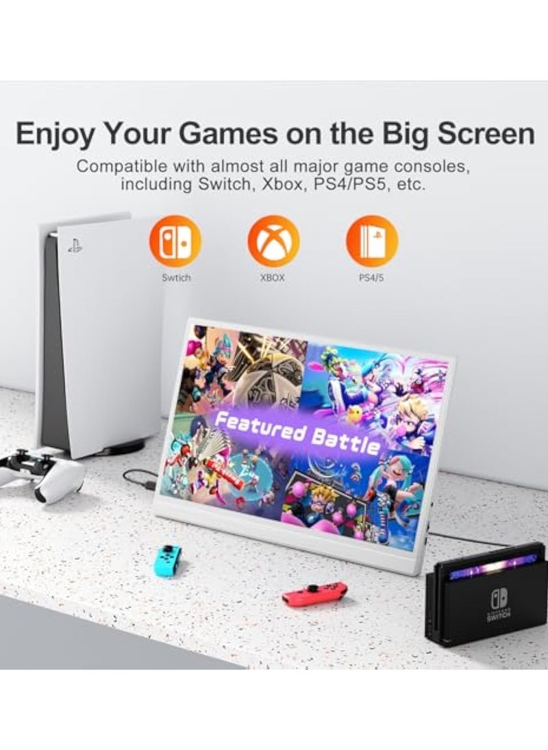 PORTABLE Portable monitor, 1080p FHD IPS Portable Portable Monitor, USB-C HDMI external monitor  - Image 1