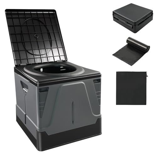 HAIGE Portable Toilet for Adults Camping XL Extra Large Folding Travel Toilet New Upgrade Design for Car Truck Boat Hiking Outdoor Travel - Image 1