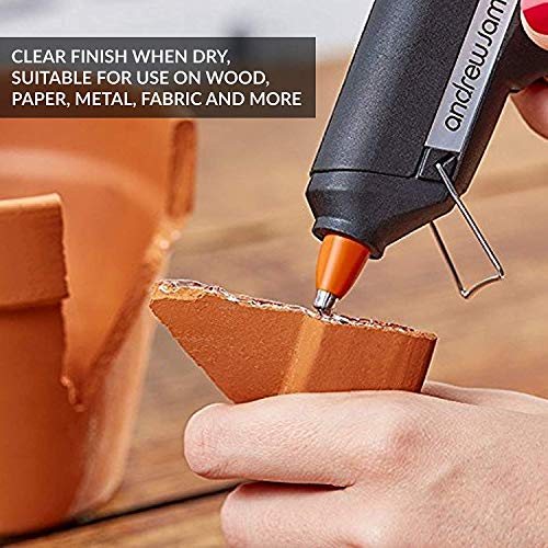 Fadman Hot Melt Electric Heating Glue Stick Flexible for DIY, Decoration, Sealing and Quick Repairs (Transparent, 11X177mm, 58 Sticks) - Image 2