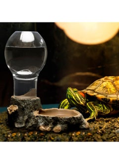 Navaris Navaris Reptile Water Dispenser - 13.5 fl oz (400ml) Bearded Dragon Water Bowl - Large Food Dish for Tortoise - Bowls for Reptiles & Amphibians  - Image 2