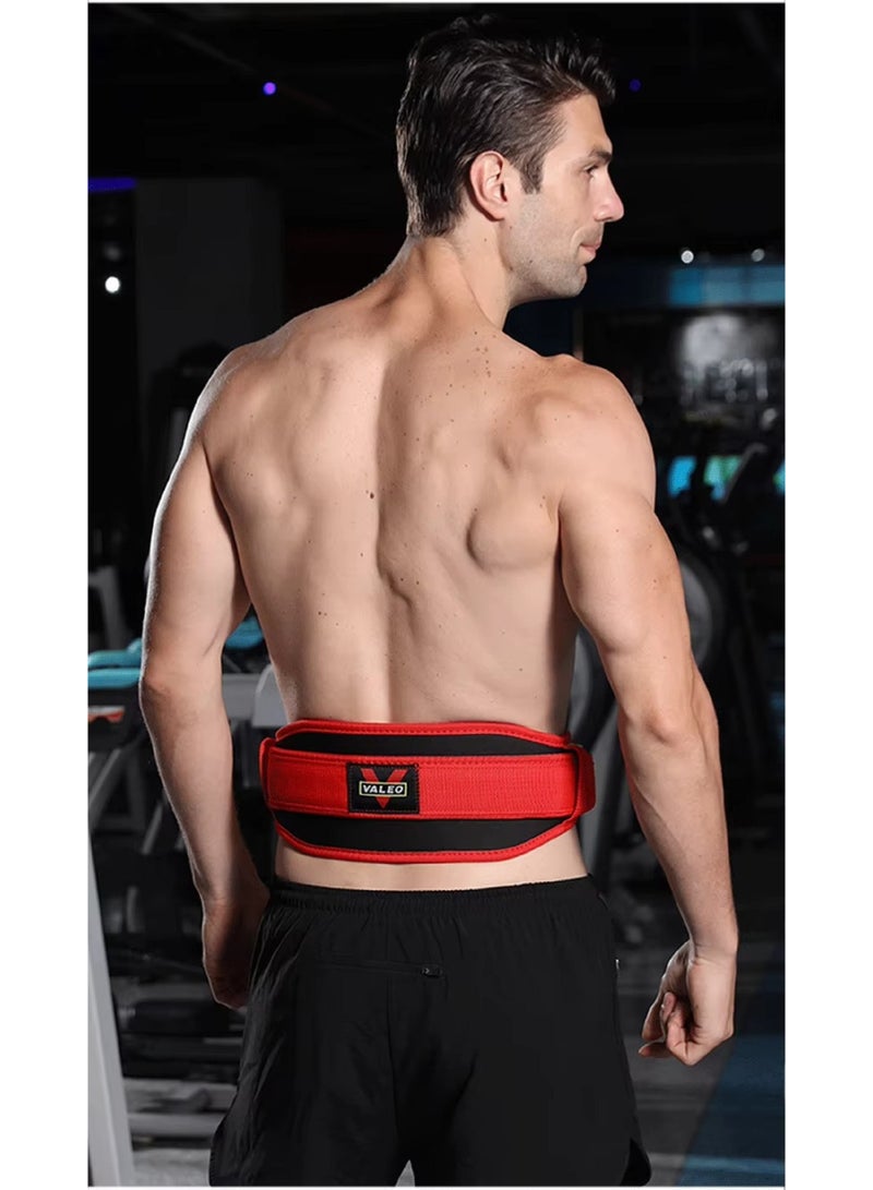 Weightlifting Belt – Adjustable gym belt with self-closing closure, for lower back support during weightlifting and strength training exercises, made of durable nylon, suitable for men and women in fitness exercises. - Image 3