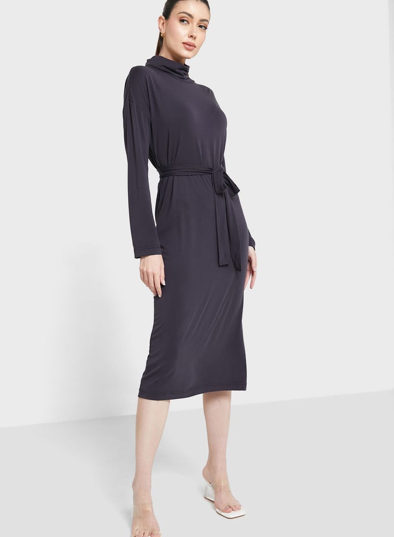 French Connection Belted Knit Dress  - Image 1