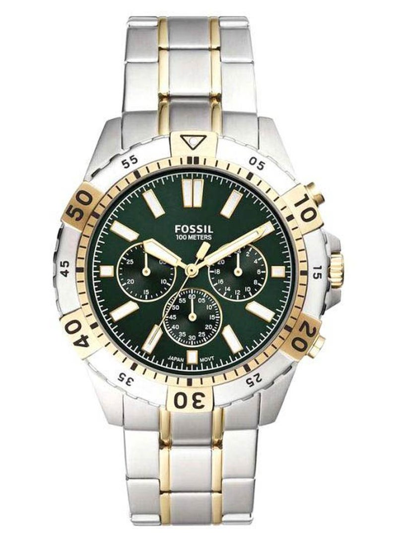FOSSIL Men Garrett Chronograph Watch Fs5622 - 44 mm - Silver/Gold - Image 1