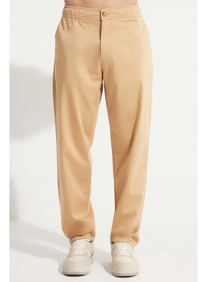 JUNE June Men Trouser Light Brown