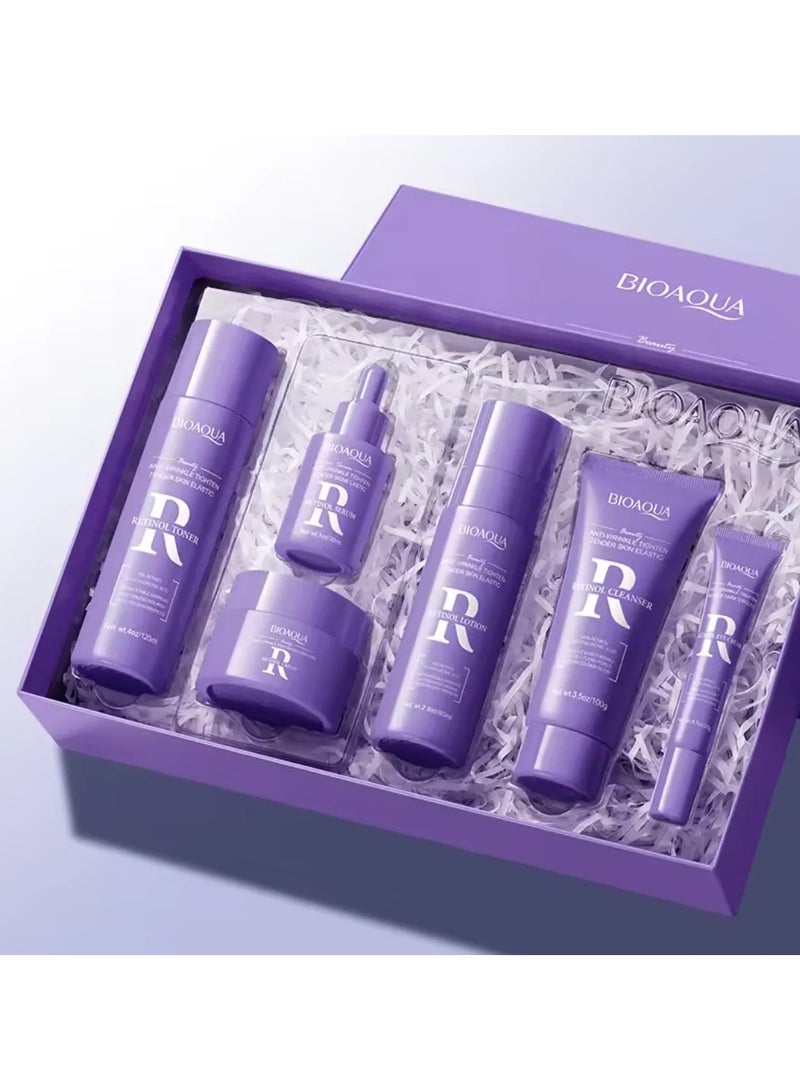 BIOAQUA منتج بيولوجي كولاجين لمكافحة التجاعيد وشد البشرة مع هيالورونات الصوديوم للعناية بالبشرة المرنة وفيتامينات مجموعة العناية بالبشرة - Image 2