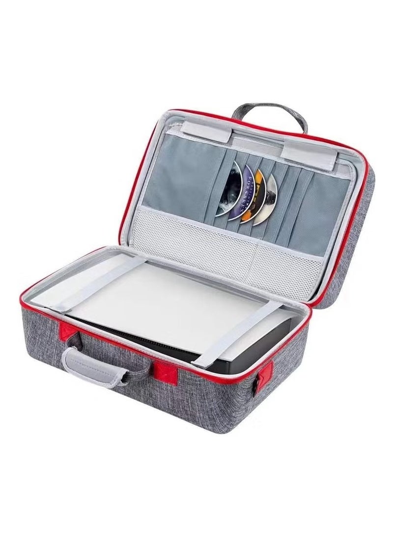 Travel Case Bag for PS5 Shockproof Hard Shell Luxury Waterproof shoulder bag for Playstation 5 Console Digital EVA Storage Organizer for Controllers Cables and Other Accessories Black - Image 5