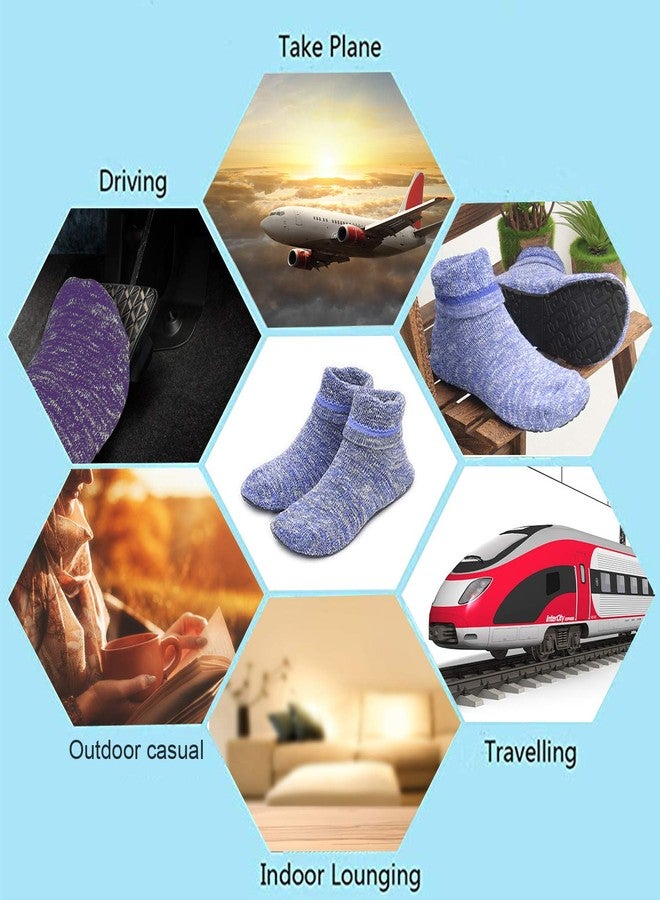 AIYUE Women's Slipper Socks Cable Knit Slipper Socks With Non-Skid Gripper Soles - Image 5