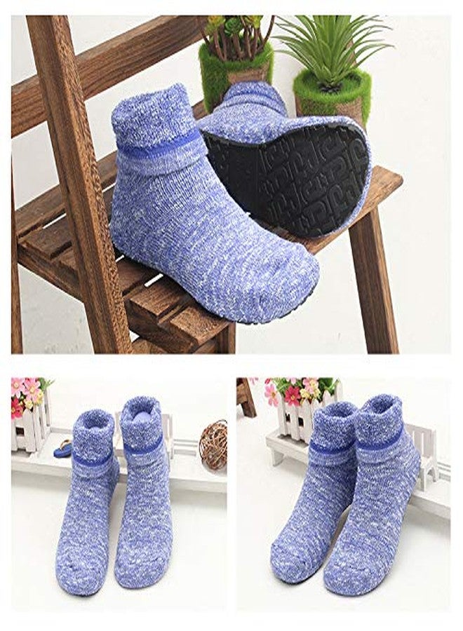 AIYUE Women's Slipper Socks Cable Knit Slipper Socks With Non-Skid Gripper Soles - Image 4