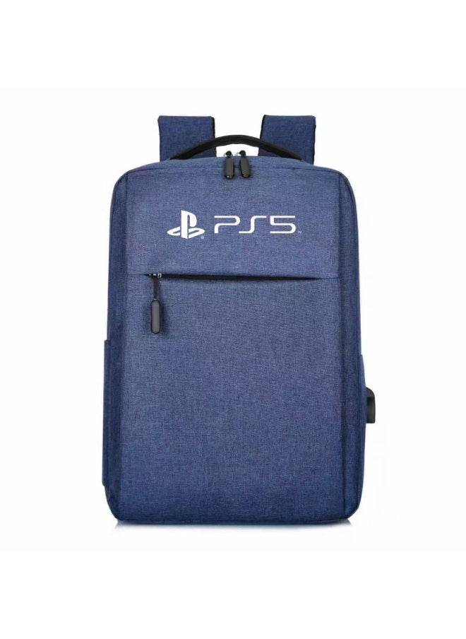 PS5 Backpack Game Host Bag Compatible With PS4 PS5 Host Storage Backpack Satchel Travel PS5 Host Bag-Product Color:Grey