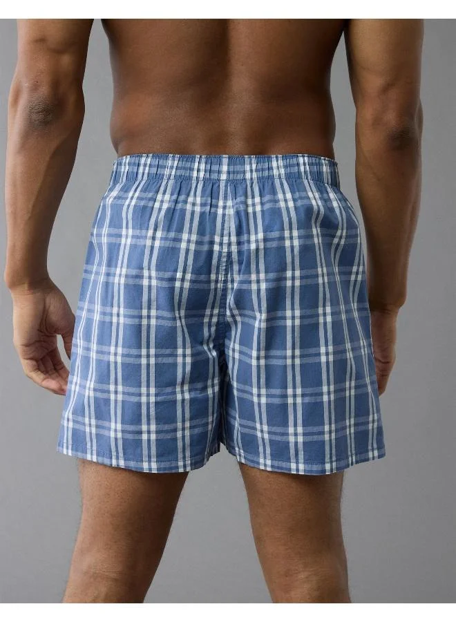 American Eagle AEO Plaid Flannel Boxer Short