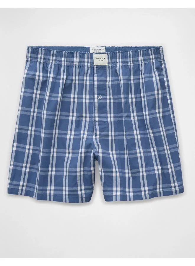 American Eagle AEO Plaid Flannel Boxer Short