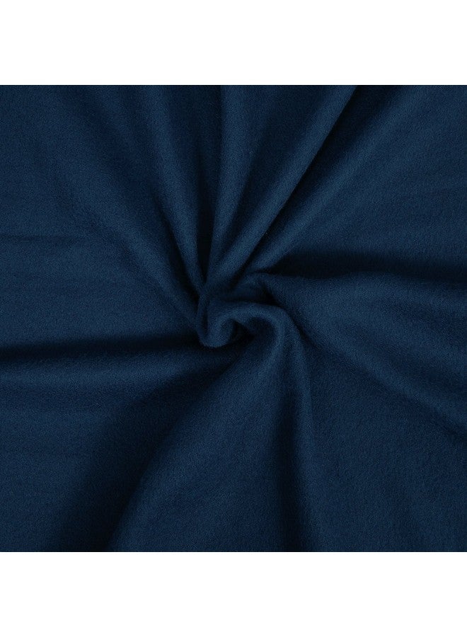 Goyal's Polar Fleece 250TC Single Bed Blanket - Navy Blue - Image 4