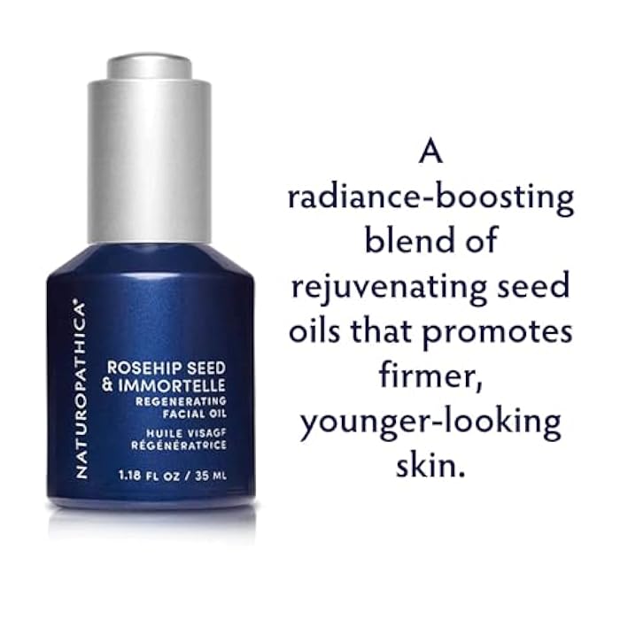Naturopathica Rosehip Seed & Immortelle Regenerating Facial Oil, Daily Face Oil for Softened Fine Lines and a Healthy Glow, Lightweight Face Oil for Men and Women, 1.18 fl oz - Image 2