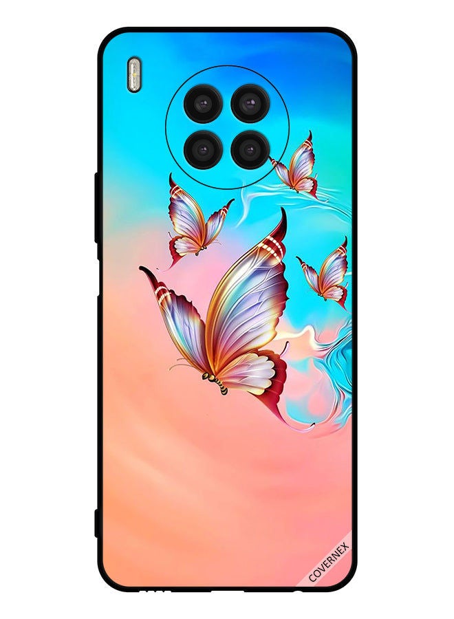Covernex Protective Case Cover For Honor 50 lite Butterflies Flying Over Paint - Image 1