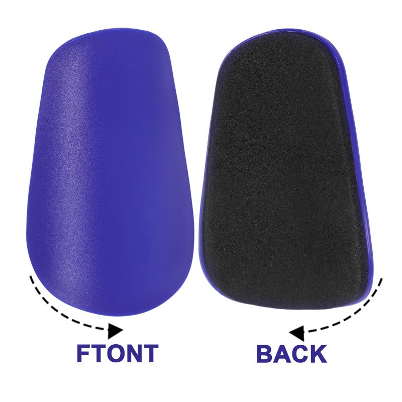 Youth Soccer Shin Guards Size S Blue Breathable Shin Pads Protective Leg Gear - Image 4