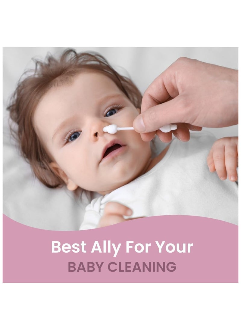 Cool & Cool Cool & Cool Baby Cotton Buds - 55's - Gentle Cleaning,Ear Protection, Safe swabs for Delicate baby Ears  - Image 3