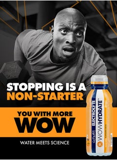 WOW Hydrate Electrolyte And Vitamin Water Orange 500 ML  - Image 3