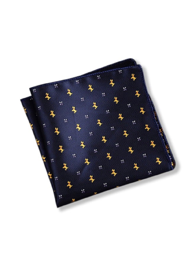 GUSGU 4 Pack Pocket Squares for Men Men's Handkerchief Mens Pocket Squares Set Hankies for Wedding Party Assorted Colors 23 x 23 cm Style B - Image 4