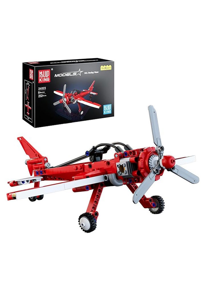 mould king Model Aircraft Building Toys, 24023 STEM Model Airplane Toys Kit to Build Airplane Model Building Blocks Kit(252PCS), Collectible Toy Airplane for Kids 8+  - Image 1