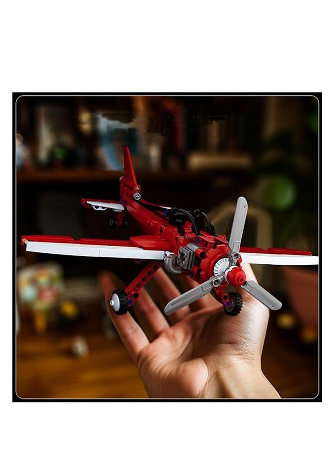 mould king Model Aircraft Building Toys, 24023 STEM Model Airplane Toys Kit to Build Airplane Model Building Blocks Kit(252PCS), Collectible Toy Airplane for Kids 8+  - Image 2