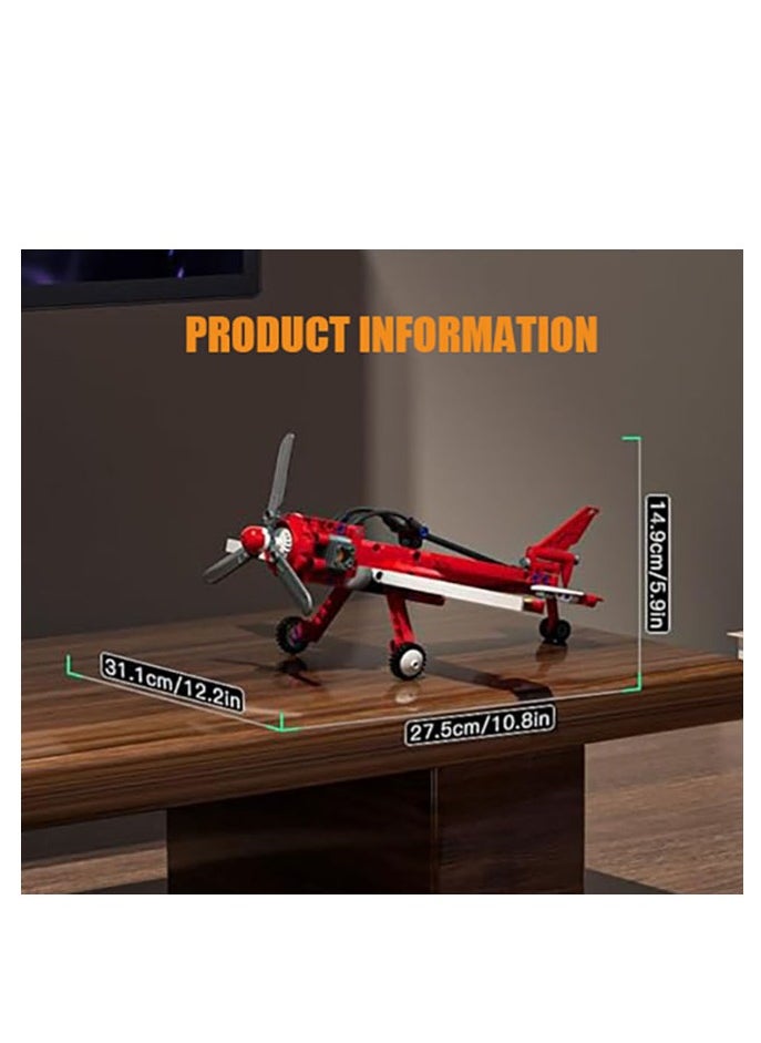 mould king Model Aircraft Building Toys, 24023 STEM Model Airplane Toys Kit to Build Airplane Model Building Blocks Kit(252PCS), Collectible Toy Airplane for Kids 8+  - Image 3