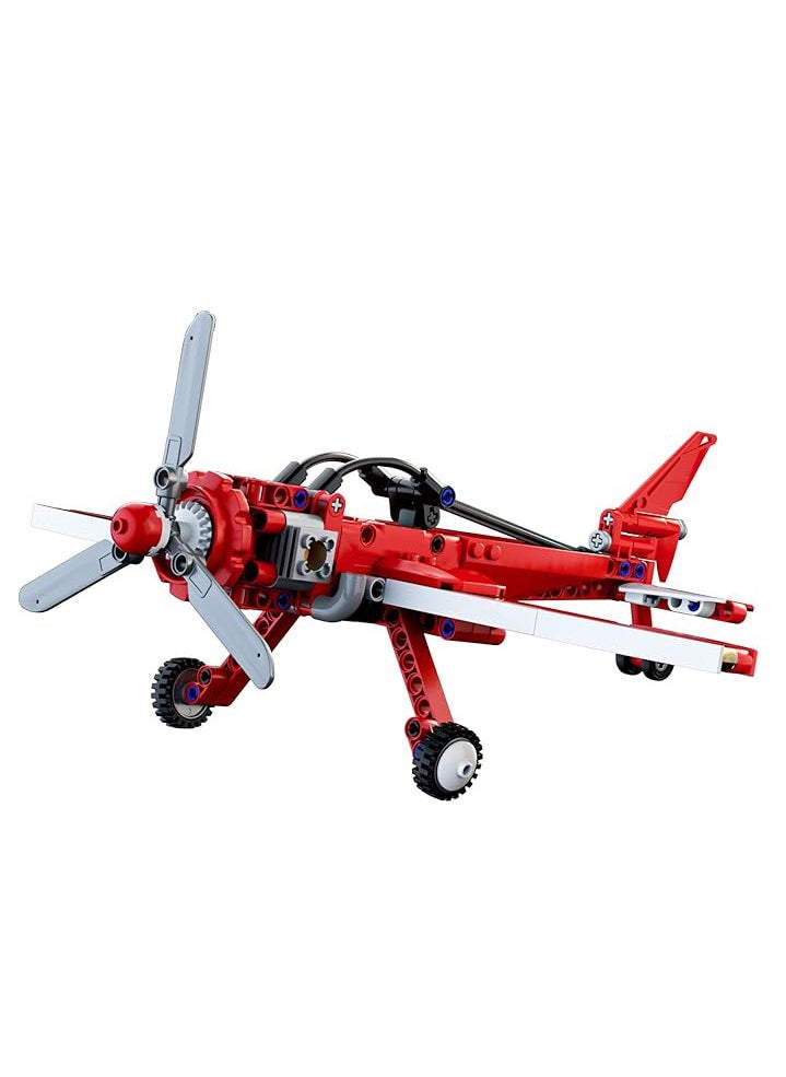 mould king Model Aircraft Building Toys, 24023 STEM Model Airplane Toys Kit to Build Airplane Model Building Blocks Kit(252PCS), Collectible Toy Airplane for Kids 8+  - Image 4