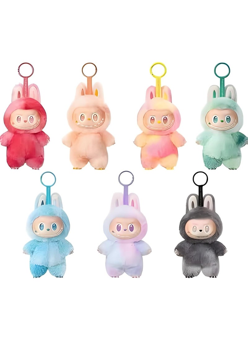 Meetion Labubu Blind Box,Version 3 Series – lubabu Cute Plush Toy for Backpack, School Bag Charm, Fashion Doll Key Ring Surprise Vinyl Figure" 1PC Random Colour.  - Image 1