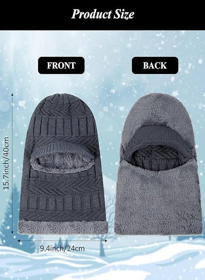 ACUDY Winter Cap & Muffler Set for Men and Women | Knitted Balaclava Hat with Warm Neck Gaiter | Soft Woolen Winter Warmer for Cycling & Outdoor Use | Multicolour, Free Size - Image 5