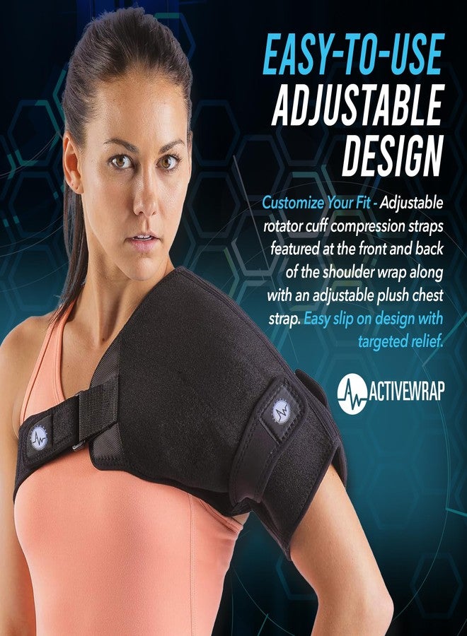 AW ACTIVEWRAP Shoulder Ice Pack Wrap With Two Reusable Hot & Cold Packs - Rotator Cuff Ice Therapy - Small/Medium - Image 3