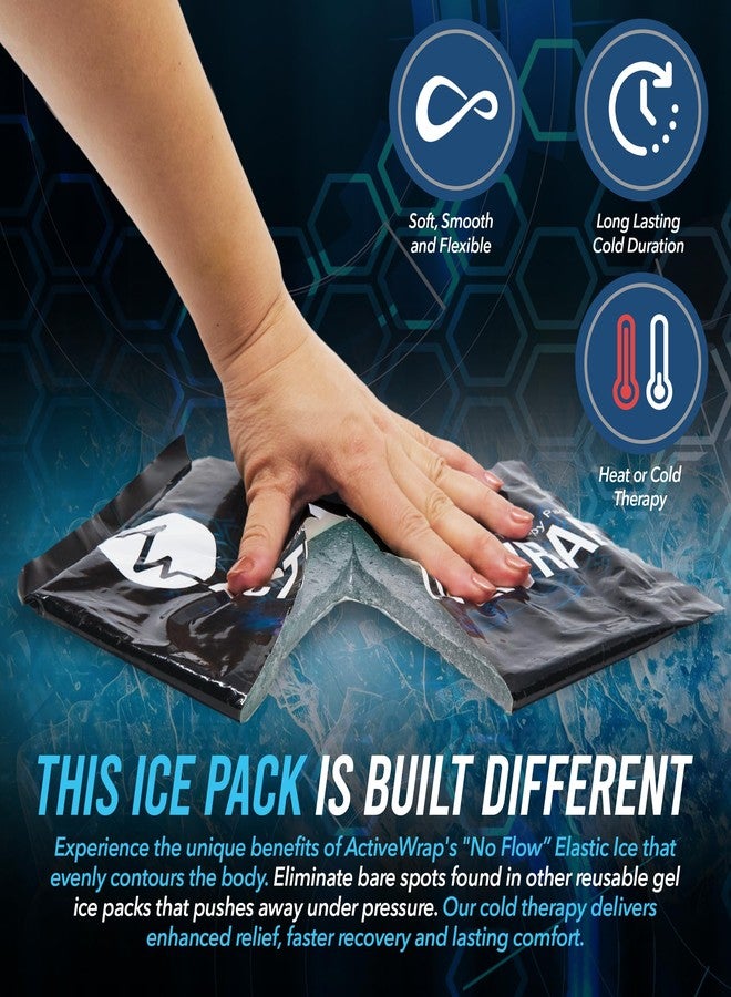AW ACTIVEWRAP Shoulder Ice Pack Wrap With Two Reusable Hot & Cold Packs - Rotator Cuff Ice Therapy - Small/Medium - Image 4