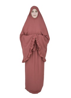 DAMAS COLLECTION Two Piece Islamic prayer dress for girls kids and women -Prayer Clothes for girls and Muslim Women-Prayer Abaya For women and girls kids- Umrah essentials for women -Prayer dress women  - Image 5