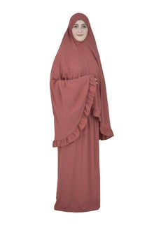 DAMAS COLLECTION Two Piece Islamic prayer dress for girls kids and women -Prayer Clothes for girls and Muslim Women-Prayer Abaya For women and girls kids- Umrah essentials for women -Prayer dress women  - Image 4
