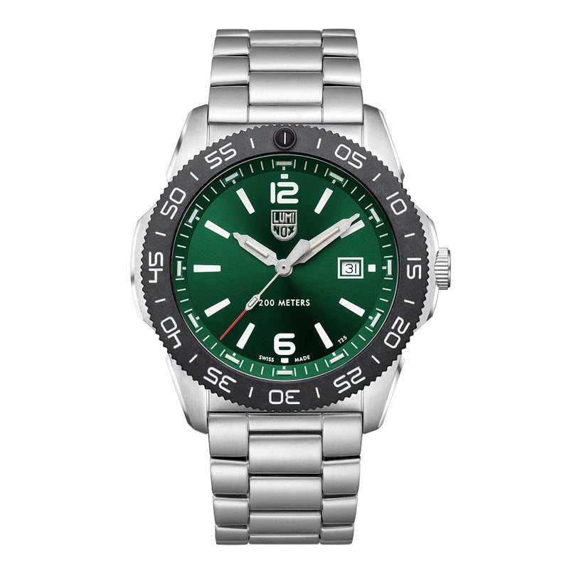 Luminox Luminox - Pacific Diver XS.3137 - Mens Watch 44mm - Dive Watch in Silver/Green Date Function - 200m Water Resistant - Sapphire Glass - Mens Watches - Made in Switzerland  - Image 1
