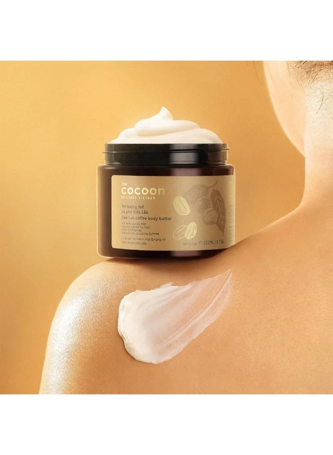The Cocoon Original Vietnam  Dak Lak Coffee Body Butter, Deep Moisturising Coffee Body Butter with Coffee Oil, Tamanu Oil & Cocoa Butter | Nourishing Coffee Body Cream for Soft, Smooth & Radiant Skin  | Best Price UAE