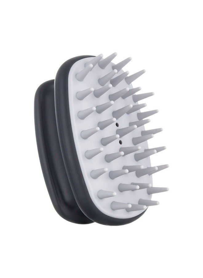 Elliptical Cleaning Scalp Shampoo Brush Men's And Women's Dry And Wet Soft Teeth Co Teeth Antipruritic Head Massage Brush