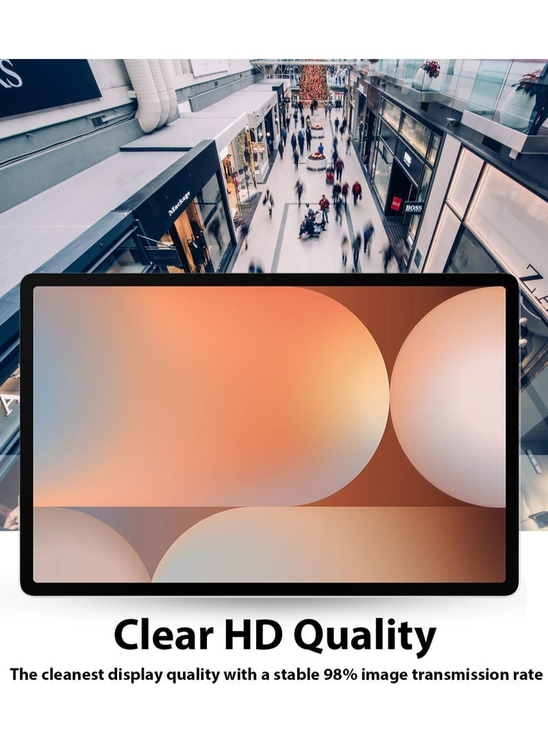 DUSALA Samsung Galaxy S10 Plus Tab Premium Screen Protector Full Coverage, Scratch-Resistant Anti Bubble - Clear - Image 4
