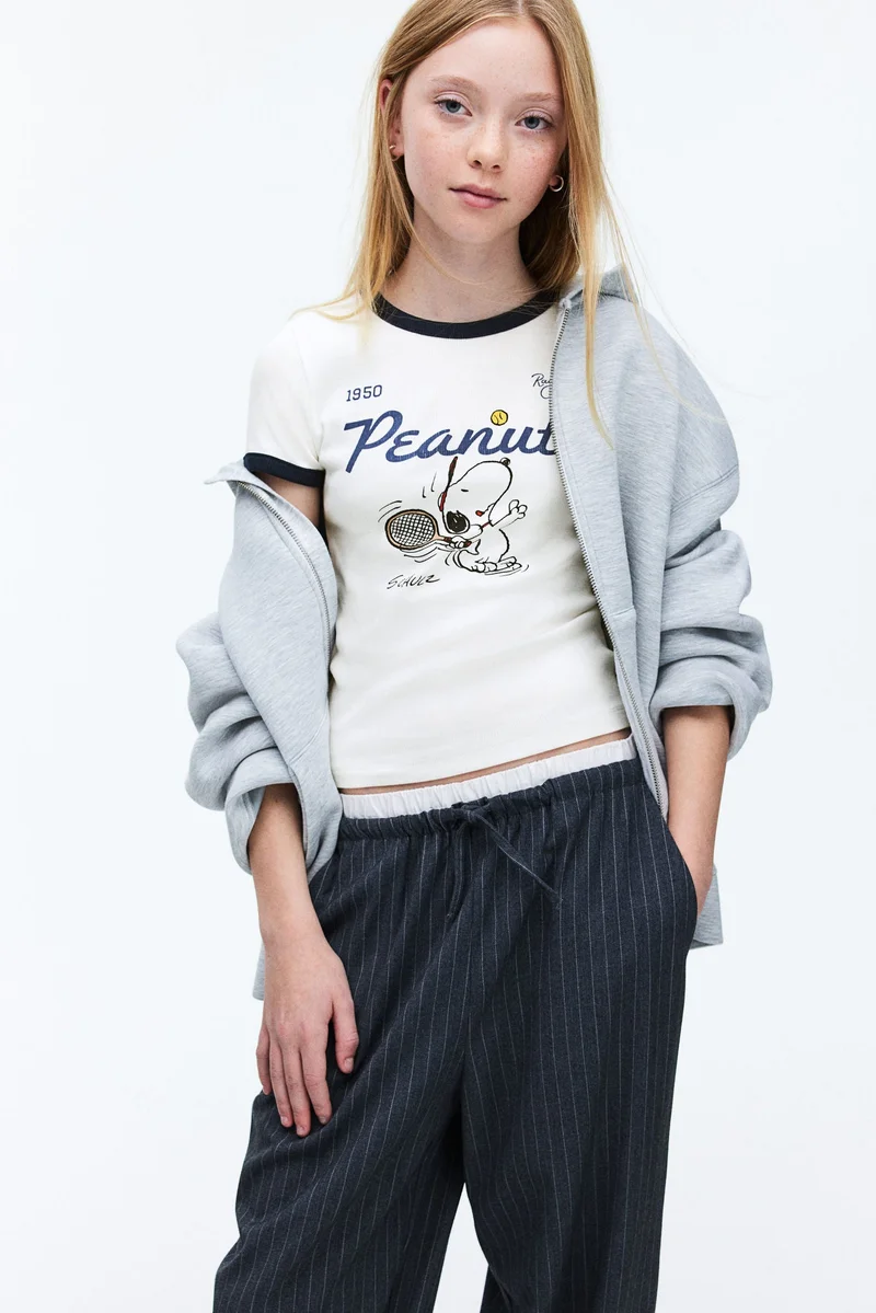 H&M Printed jersey top