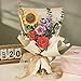 ROBOTIME Forever Flowers Bouquet Wooden Flower Bouquet Building Kit TW01H SunflowerRed CamelliaPink RoseLilac Gift for MomWife - Image 4